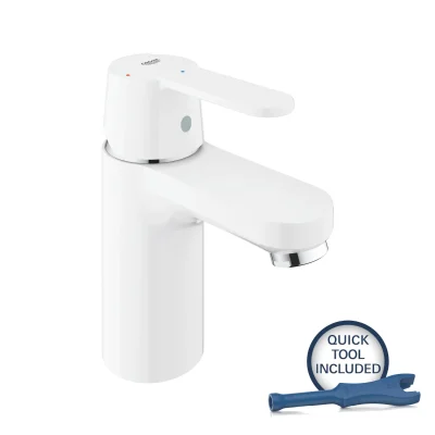 Grohe Get - izlietnes maisītājs ar Push-Open noteci, mēness balts 23586LS0