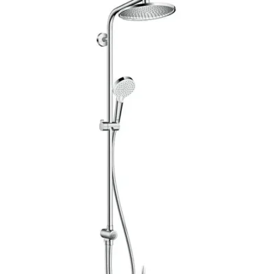 Hansgrohe Crometta - dušas komplekts S 240 Showerpipe renovācijai, EcoSmart 9 l/min, hromēts 27270000