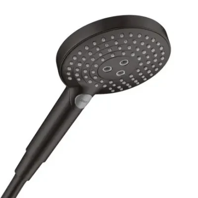 Hansgrohe Raindance Select S - rokas duša 120, 3 strūklas veidi, EcoSmart, matēti melna 26531670
