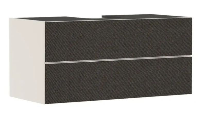 Hansgrohe Xevolos E - izlietnes skapītis, 118x56x55 cm, 2 atvilktnes, matēti bēšs/tekstils tumši pelēks 54194660