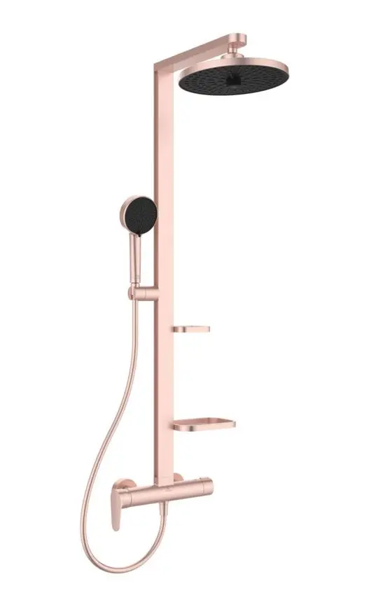 Ideal Standard ALU+ - dušas komplekts ar maisītāju, diametrs 26 cm, 2 strūklas veidi, rozā BD584RO
