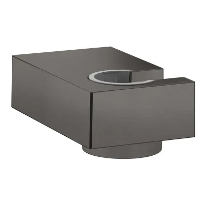 Hansgrohe dušas turētājs - sienas dušas turētājs Porter E, melns hroms birstēts 28387340