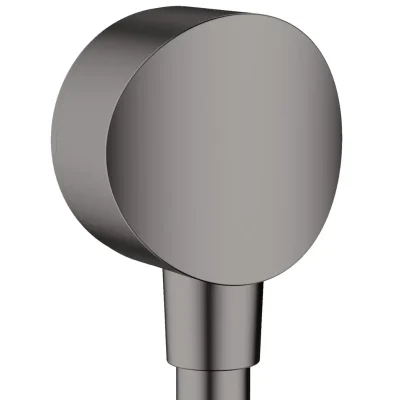 Hansgrohe Fixfit - dušas līkums S ar pretvārstu, hroms melns birstēts 26453340