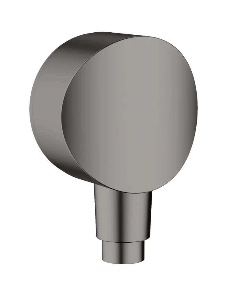 Hansgrohe Fixfit - dušas līkums S ar pretvārstu, hroms melns birstēts 26453340