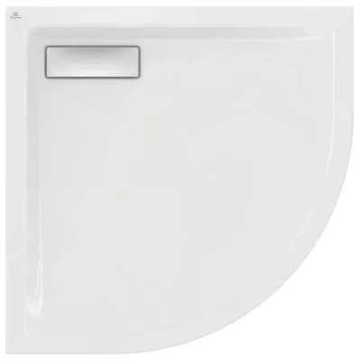 Ideal Standard Ultra Flat New - dušas paliktnis, kvadrants 80x80 cm, balts T449101