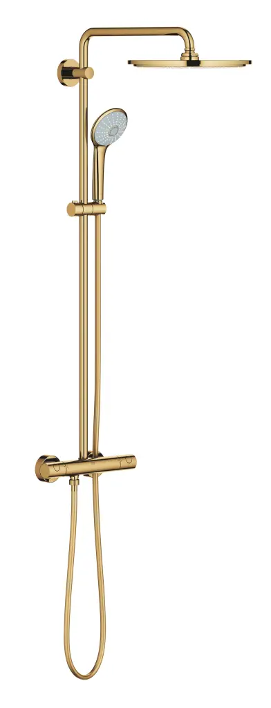 Grohe Euphoria - dušas komplekts 310 ar termostatu, 3 strūklu veidi, Cool Sunrise 26075GL0