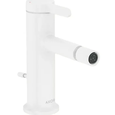 Axor One - bideta maisītājs ar noteci, EcoSmart, matēti balts 48210700