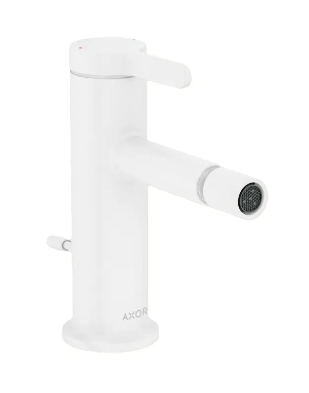 Axor One - bideta maisītājs ar noteci, EcoSmart, matēti balts 48210700