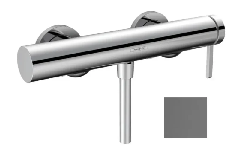 Hansgrohe Finoris - dušas maisītājs, hroms melns birstēts 76620340