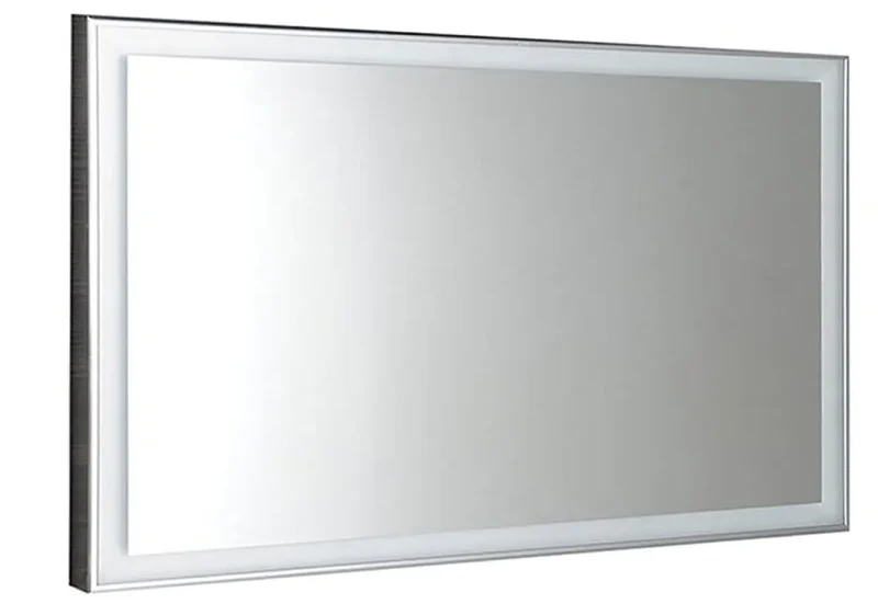 Sapho Luminar - rāmja spogulis ar LED apgaismojumu 120x55 cm, hroms NL560