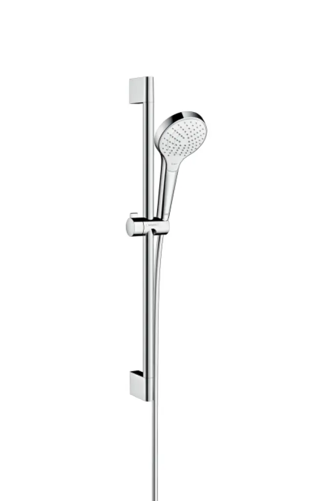 Hansgrohe Croma Select S - dušas komplekts Vario 0,65 m, EcoSmart 9 l/min, balts / hromēts 26563400