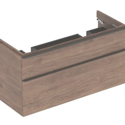 Geberit Smyle Square - izlietnes apakšskapis, 118x47x62 cm, 2 atvilktnes, riekstkoks/lava 500.356.JR.1