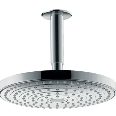Hansgrohe Raindance Select S - galvas duša 240, izvirzījums 10 cm, EcoSmart 9 l/min, 2 strūklas, hromēts 26469000