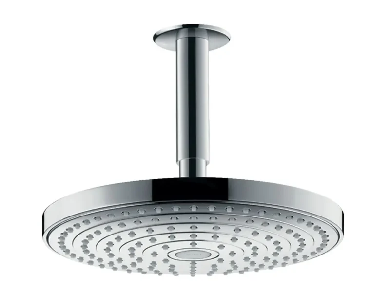 Hansgrohe Raindance Select S - galvas duša 240, izvirzījums 10 cm, EcoSmart 9 l/min, 2 strūklas, hromēts 26469000