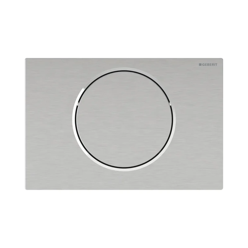 Geberit Sigma10 - elektroniskā vadības plate, darbība ar baterijām, easy to clean, matēts nerūsējošais tērauds 115.864.SN.6