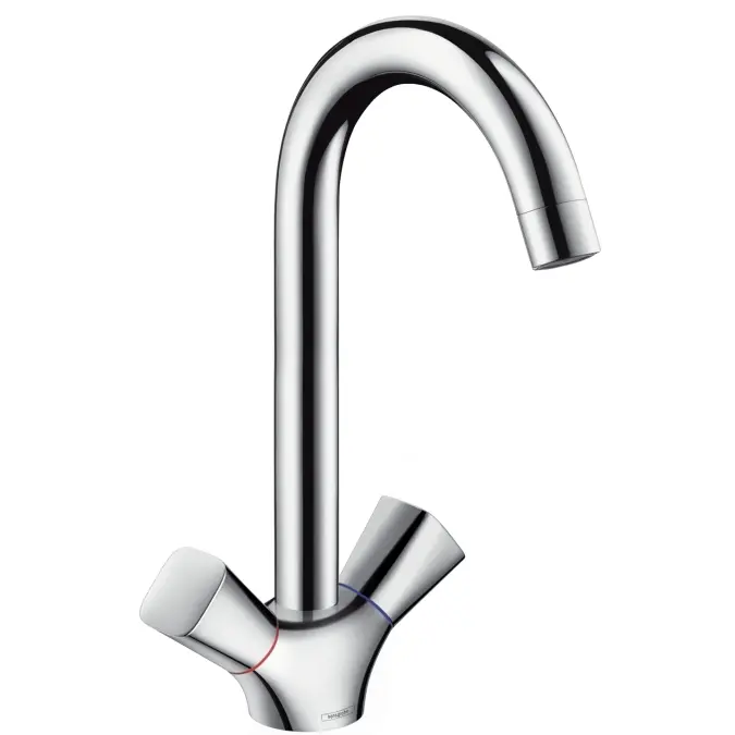 Hansgrohe Logis - divrokturu maisītājs virtuves izlietnei, hromēts 71280000