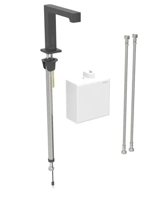 Geberit Brenta - elektroniska izlietnes maisītājs, ģeneratora darbība, easy to clean, matēti melns 116.176.14.1
