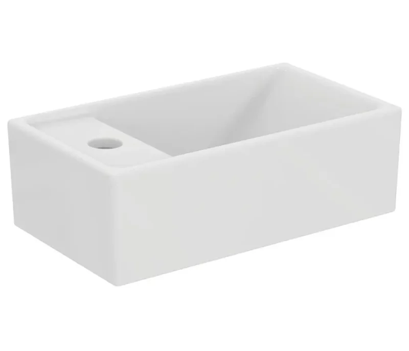 Ideal Standard Tempo - roku mazgāšanas izlietne 37x21 cm, bez pārplūdes, 1 jaucējkrāna caurums kreisajā pusē, balta E211301
