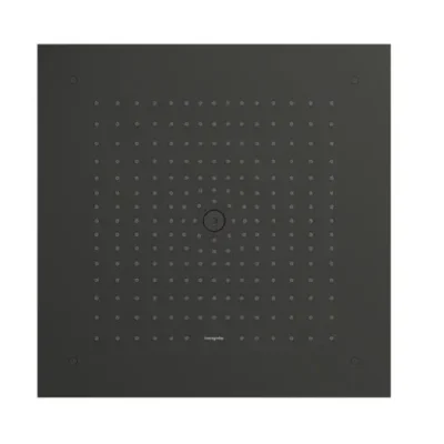 Hansgrohe Raindance E - galvas duša, 40x40 cm, EcoSmart, hroms melns birstēts 26253340
