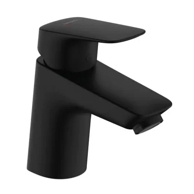 Hansgrohe Logis - izlietnes maisītājs ar noteces komplektu, EcoSmart, matēti melns 71170670