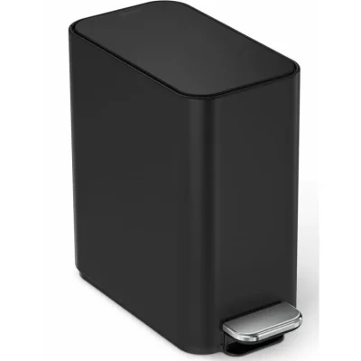 Simplehuman atkritumu tvertne - atkritumu grozs 5 l, ar maisiņu nodalījumu, matēti melns CW2101
