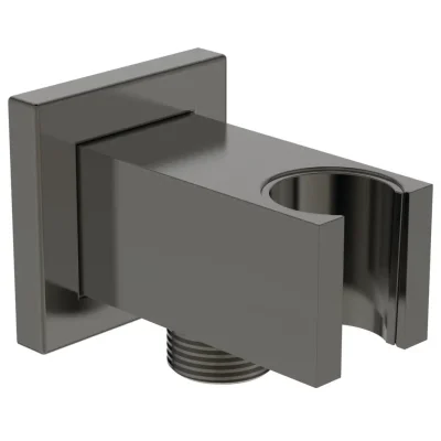 Ideal Standard Idealrain Atelier - sienas pieslēguma līkums ar turētāju, Magnetic Grey BC771A5