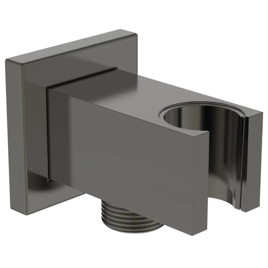 Ideal Standard Idealrain Atelier - sienas pieslēguma līkums ar turētāju, Magnetic Grey BC771A5