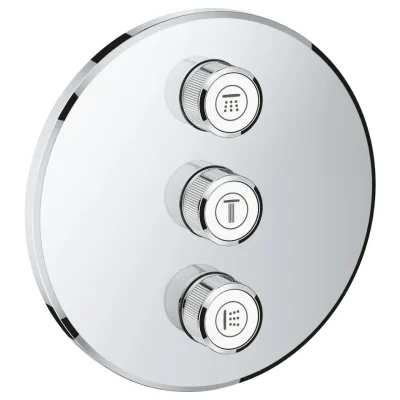 Grohe Grohtherm SmartControl - 3 virzienu zemapmetuma vārsts, hroms 29122000