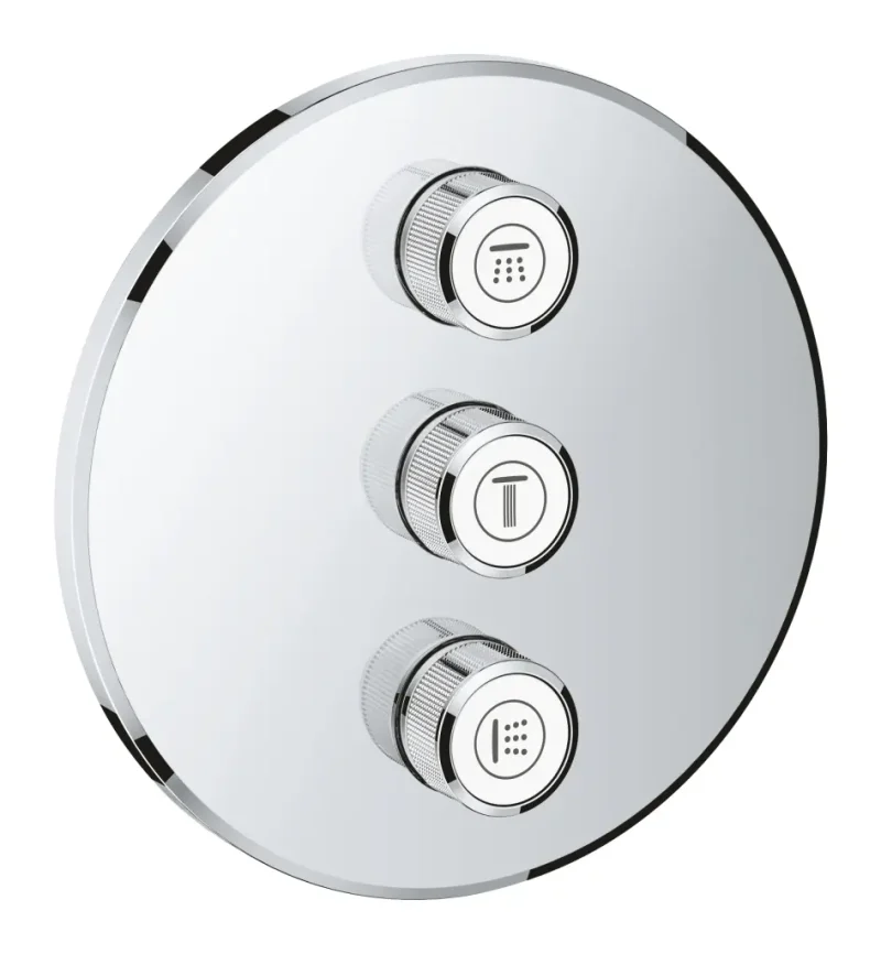 Grohe Grohtherm SmartControl - 3 virzienu zemapmetuma vārsts, hroms 29122000