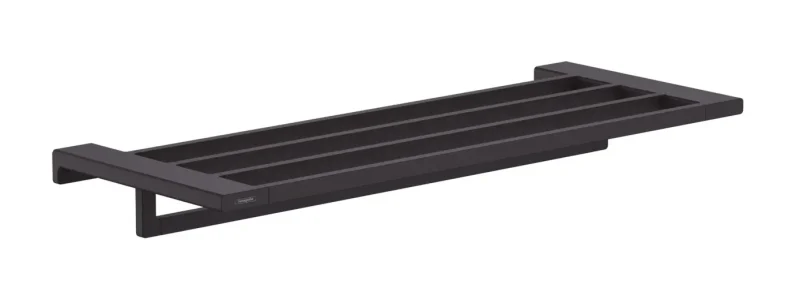 Hansgrohe AddStoris - plaukts ar dvieļu turētāju, garums 65 cm, matēti melns 41751670