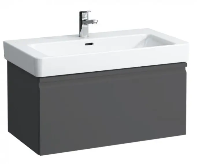 Laufen Pro S - izlietnes skapītis, 101x45x39 cm, 1 atvilktne, grafīta matēts H4835510964801