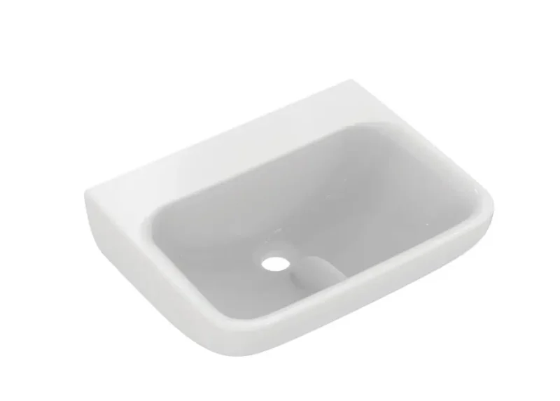 Ideal Standard Contour 21+ - rokas izlietne 50x40 cm, bez pārplūdes, bez krāna cauruma, SmartGuard+, balta E1725HY