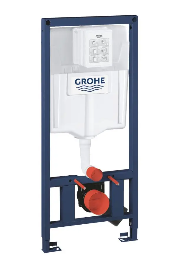 Grohe Rapid SL - priekšsienas elements piekaramajam WC, ar skalošanas tvertni, ar vertikālām spiedtraversēm 38897000