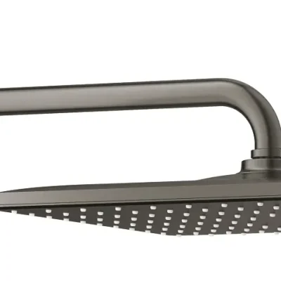 Grohe Rainshower - galvas duša 310 Mono Cube 9,5 l/min, 1 strūklas veids, dušas svirs 42 cm, Hard Graphite matēts 26564AL0