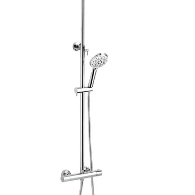 Novaservis Titania Pure - dušas komplekts ar termostatu, diametrs 25 cm, hroms SET032/TER,0