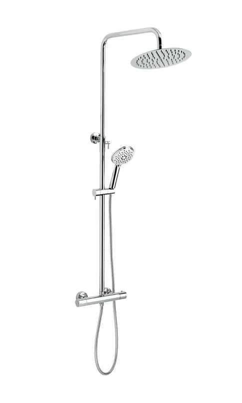 Novaservis Titania Pure - dušas komplekts ar termostatu, diametrs 25 cm, hroms SET032/TER,0