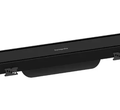 Hansgrohe RainDrain Match Plus - dušas renīte 90 cm, ar resti, matēti melna 56216670