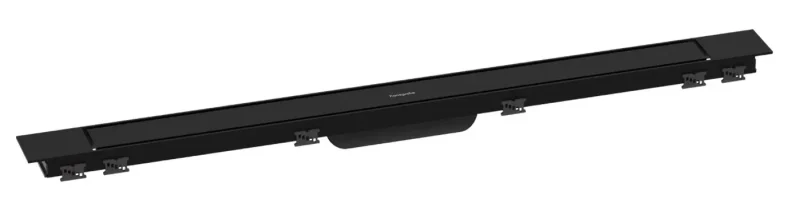 Hansgrohe RainDrain Match Plus - dušas renīte 90 cm, ar resti, matēti melna 56216670