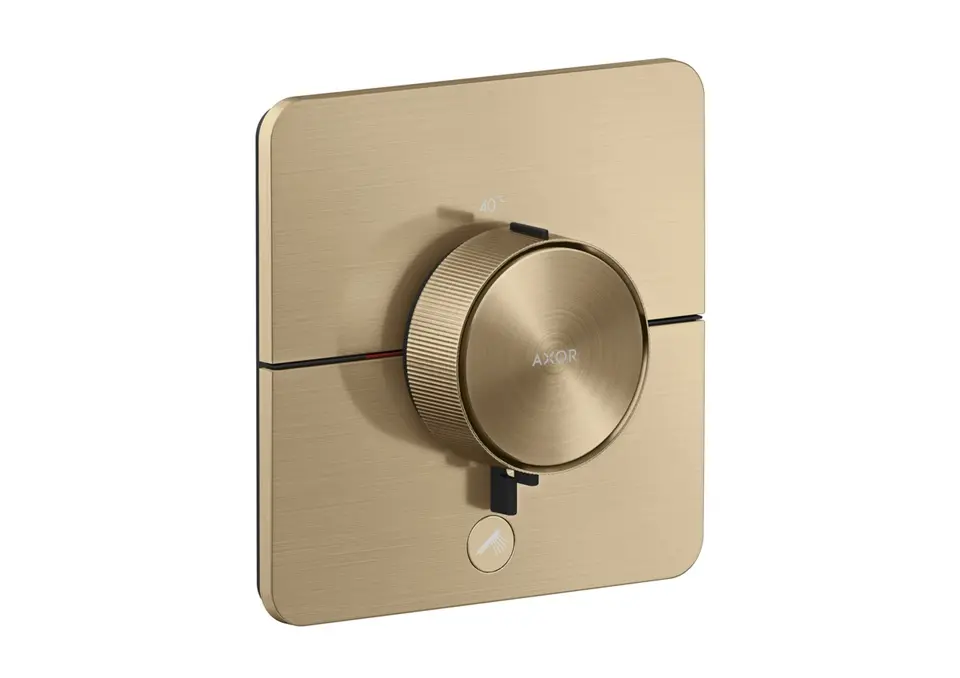 Axor ShowerSelect ID - termostata dušas maisītājs, zemapmetuma montāža, HighFlow, matēts bronzas tonis 36778140