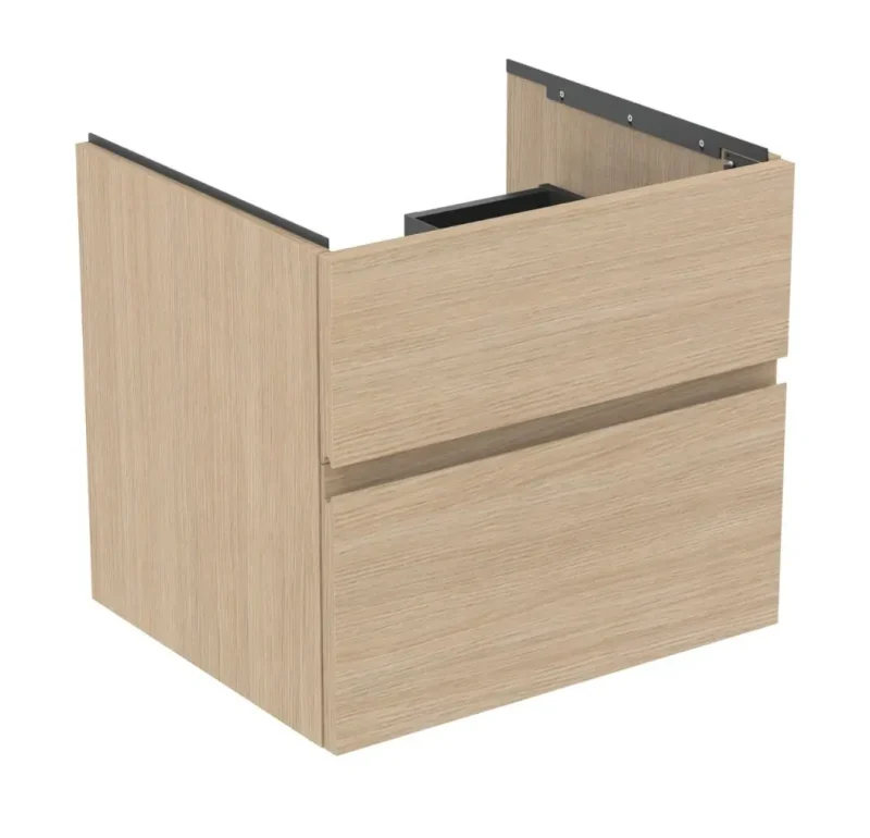 Ideal Standard Finesse - izlietnes skapītis, 60x51x55 cm, 2 atvilktnes, balts ozols E3395US