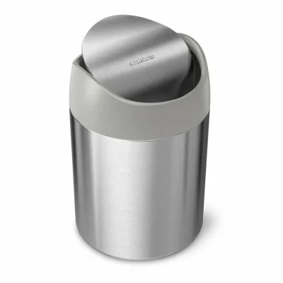 Simplehuman atkritumu tvertnes - galda atkritumu tvertne Mini 1,5 l, matēts nerūsējošais tērauds CW2084