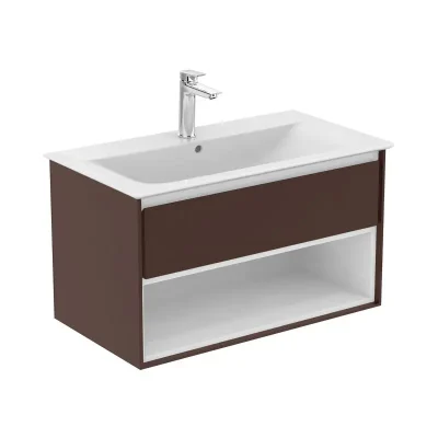 Ideal Standard Connect Air - izlietnes skapītis, 100x44x52 cm, brūns matēts/balts matēts E0828VY
