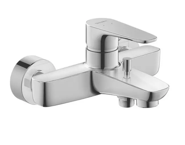Duravit B.1 - sienas maisītājs vannai, hromēts B15230000010