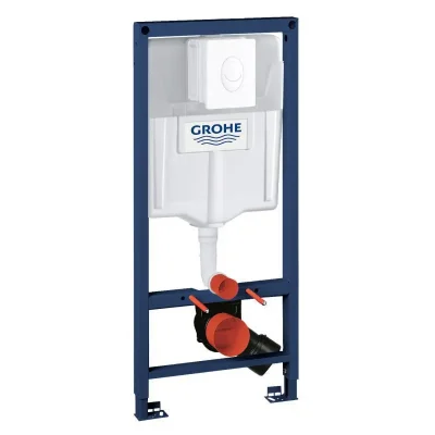 Grohe Rapid SL - priekšsienas elements sienas WC, skalošanas tvertne GD2, vadības plate Skate Air, alpu balts 38764001
