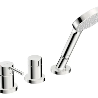 Hansa Vantis Style - vannas malas maisītājs, 3 caurumu montāža, hromēts 54709007