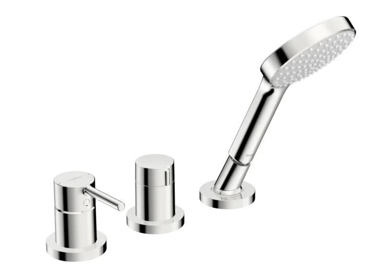 Hansa Vantis Style - vannas malas maisītājs, 3 caurumu montāža, hromēts 54709007