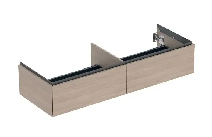 Geberit ONE - izlietnes apakšskapītis, 133x27x47 cm, 2 atvilktnes, Ozols 505.076.00.5