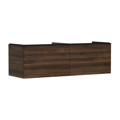 Hansgrohe Xelu Q - izlietnes skapītis, 50x156x55 cm, 2 atvilktnes, tumšs riekstkoks/matēti melns 54073670