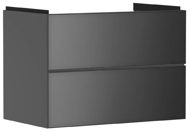 Hansgrohe Xevolos E - izlietnes apakšskapītis 78x58x48 cm, 2 atvilktnes, matēti pelēks/metāliski pelēks 54180770