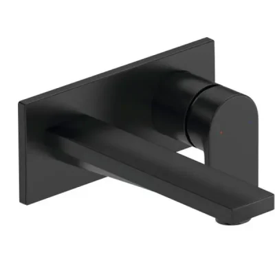 Duravit Tulum - zemapmetuma izlietnes maisītājs, matēti melns TU1070004046
